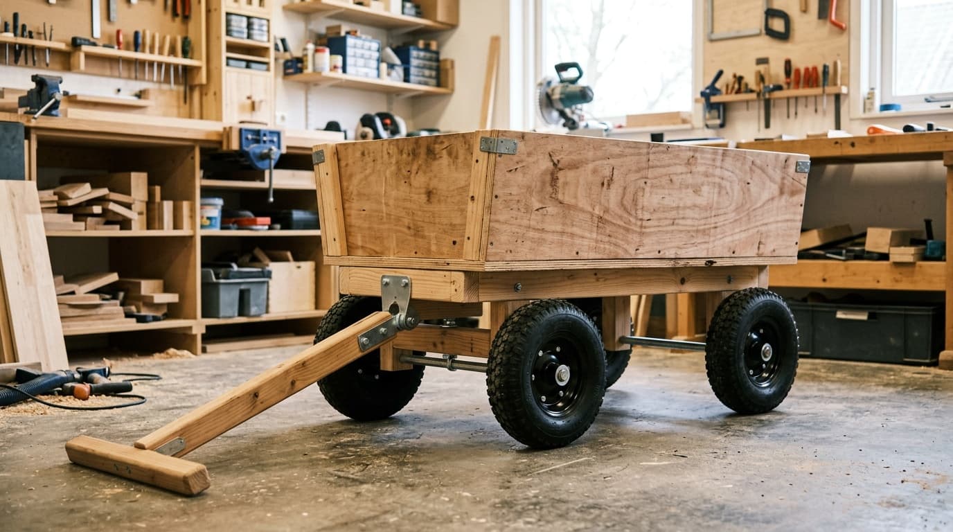 Bolderkar maken: praktische bouwgids voor een houten materiaalwagen